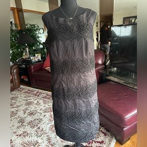 Eyelet Lace Black Dress